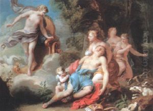 Venus And Adonis by Francois Lemoyne
