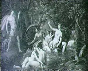 Diana And Acteon by Francois Lemoyne