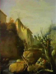 Paysage Des Apenins by Francois Lemoyne