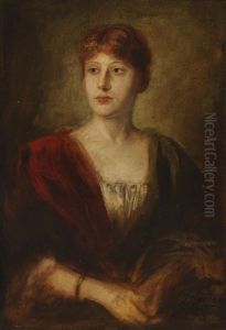 Portrat Einer Jungen Dame by Lenbach Franz Von