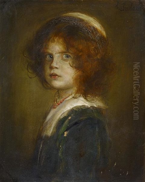 Portrait Seiner Tochter Gabriele Als Madchen - view 1