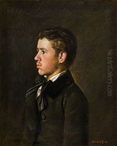 Portait Of The Young Ludwig Lenbach (brother Of The Artist) Portait Of The Young Ludwig Lenbach (brother Of The Artist)