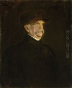Otto Furst Von Bismarck by Lenbach Franz Von