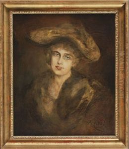 Bildnis Einer Dame Mit Pelz Und Hut