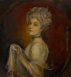 Marion Alice Lady Bateman-hanbury, Verw. Knapp by Lenbach Franz Von