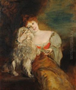 Kammersangerin Fritzi Scheff by Lenbach Franz Von