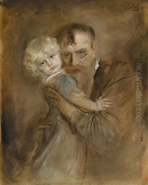 Selbstportrait Mit Tochter Marion - view 1