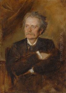 Edvard Grieg by Lenbach Franz Von