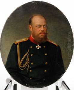 Portrait Of Emperor Alexander Iii by Alexander Fedorovich Bely