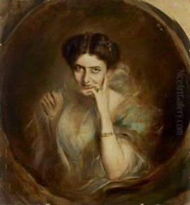Portrat Der Lady Curzon, Vizekonigin Von Indien (+ Lady Curzon (study), Pencil And Chalk, Smllr; 2 Works)