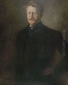 Herrenbildnis by Lenbach Franz Von