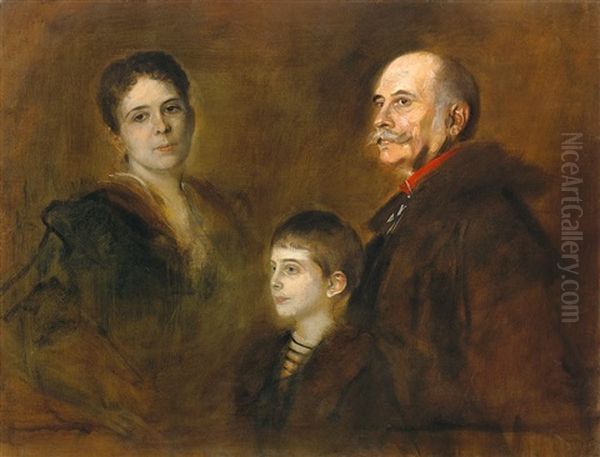 General Von Hartmann Mit Frau Und Sohn - view 1