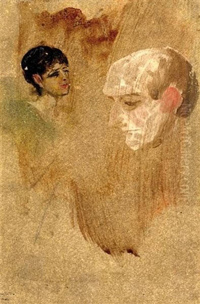 Dame Mit Hut (+ Zwei Kopfe; 2 Works) - view 1