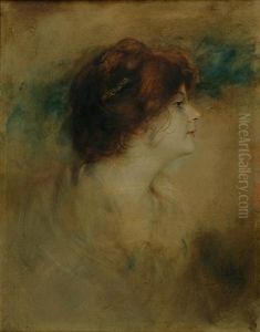 A Portrait Of A Woman In Profile (the Artist's Wife, Lolo?) A Portrait Of A Woman In Profile (the Artist's Wife, Lolo?)