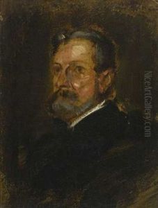 Bildnis Des Oskar Von Redwitz by Lenbach Franz Von