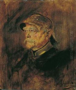 Bildnis Otto Von Bismarcks by Lenbach Franz Von