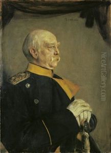 Otto Furst Von Bismarck by Lenbach Franz Von