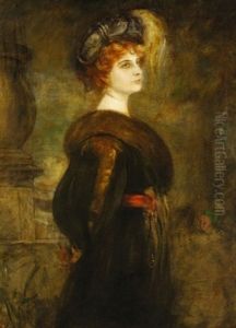 Lilly Merk by Lenbach Franz Von