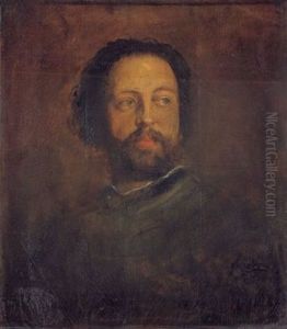 Bildnis Des Schriftstellers Paul Heyse, Den Blick Nach Rechts Gewandt by Lenbach Franz Von
