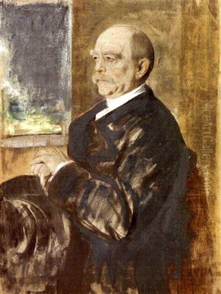 Otto Furst Von Bismarck Mit Schlapphut In Der Hand - view 1