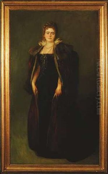 Portrait Der Gabriele Von Lang-buchhof In Festlicher Garderobe - view 1