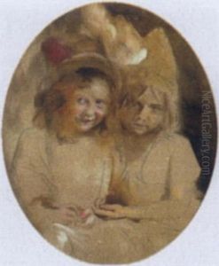 Portrait Of Two Young Girls (the Artist's Daughters?) Portrait Of Two Young Girls (the Artist's Daughters?)