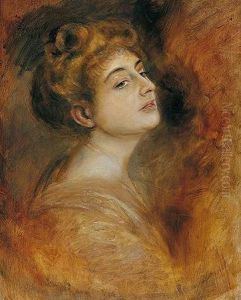 Lily Merk by Lenbach Franz Von