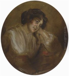 Frau Schafer by Lenbach Franz Von