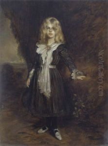 Marion Von Lenbach, Portrait Der Tochter Des Kunstlers by Lenbach Franz Von