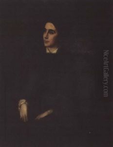Damenportrat by Lenbach Franz Von