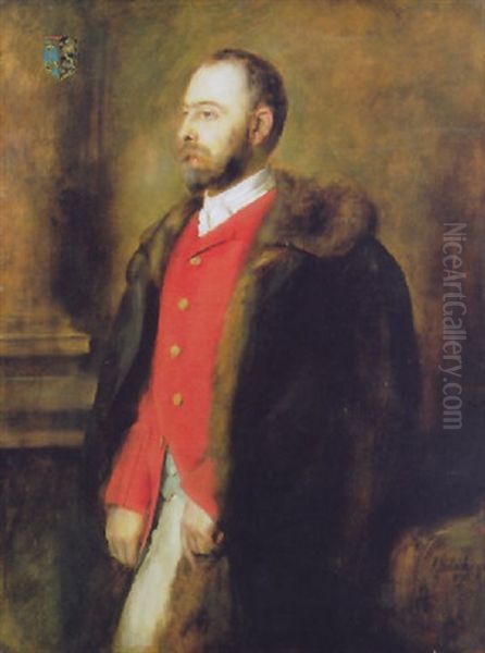 Standbildnis Des Freiherrn Adolf Busingorwill Im Halbprofil - view 1