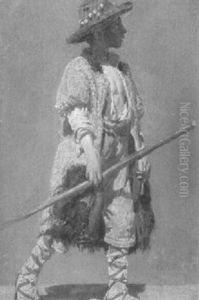 Romischer Hirtenjunge by Lenbach Franz Von