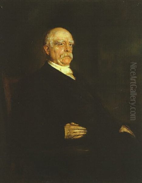 Portrait Otto Furst Bismarck In Schwarzem Zivil - view 1