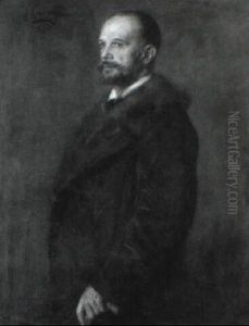 Bildnis Des Kaufmanns C.f. Schmidt by Lenbach Franz Von