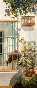 Balcon Florido Y Jaula