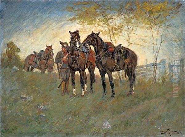 Resting Hussars - view 1