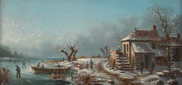 Patineurs Au Crepuscule - view 1