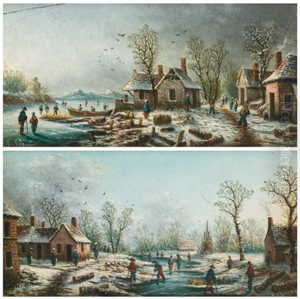 Paysage De Neige (pair) - view 1