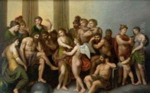 Les Dieux De L'olympe by Andries Cornelis Lens