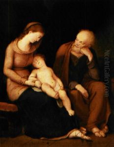 Den Hellige Familie by Andries Cornelis Lens