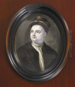 A Miniature Of Sir Richard Steele by Bernard Lens III