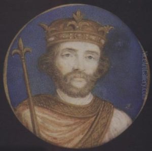 Henry Ii, King Of England Wearing Robes And Crown, Holding A Sceptre