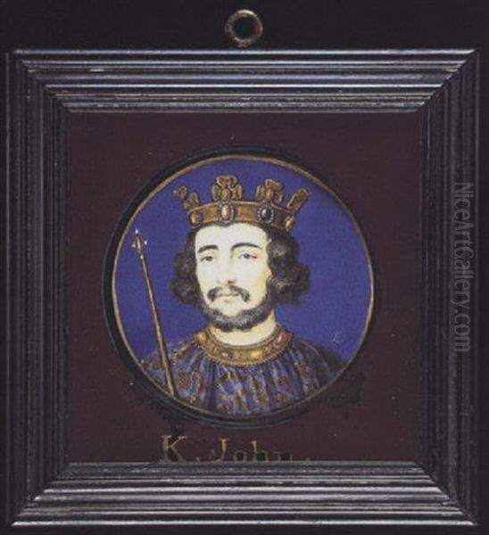 King John Of England In Robes, Crown And Holding A Sceptre - view 1