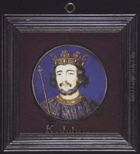 King John Of England In Robes, Crown And Holding A Sceptre