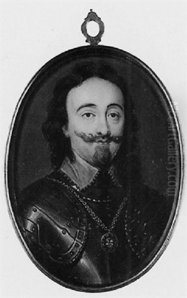 King Charles I In Armour, The Order Of The Garter On Gold Chain At His Neck - view 1