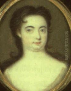 Portrait Of A Lady In Cream Coloured Dress