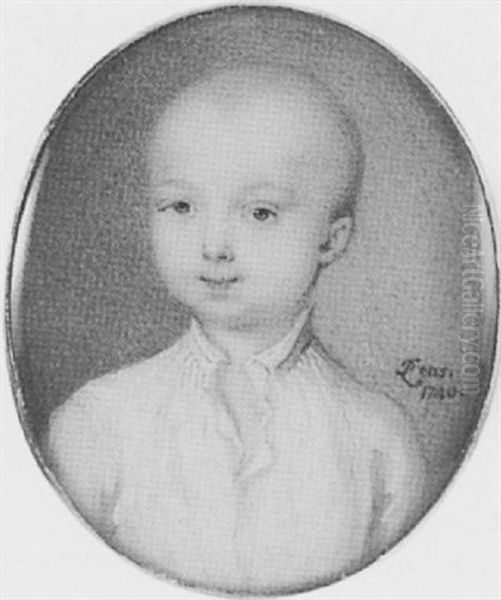 A Young Boy, Possibly A Member Of The Artist's Family, In White Shirt - view 1