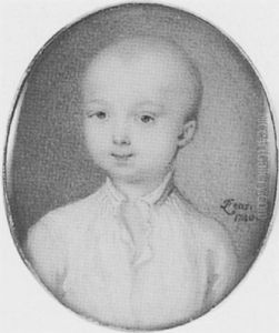A Young Boy, Possibly A Member Of The Artist's Family, In White Shirt thumbnail