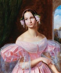 Portrait Of Princess Helene Of Mecklenburg-schwerin As A Bride