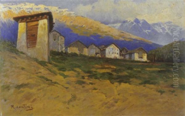 Paesaggio Montano Con Baite - view 1
